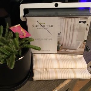 New threshold shower curtain